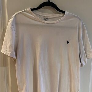 Polo by Ralph Lauren Men's Cream Short Sleeve Tee